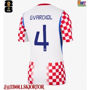 Kroatien Josko Gvardiol #4 Hemmatröja VM 2026 Kortärmad